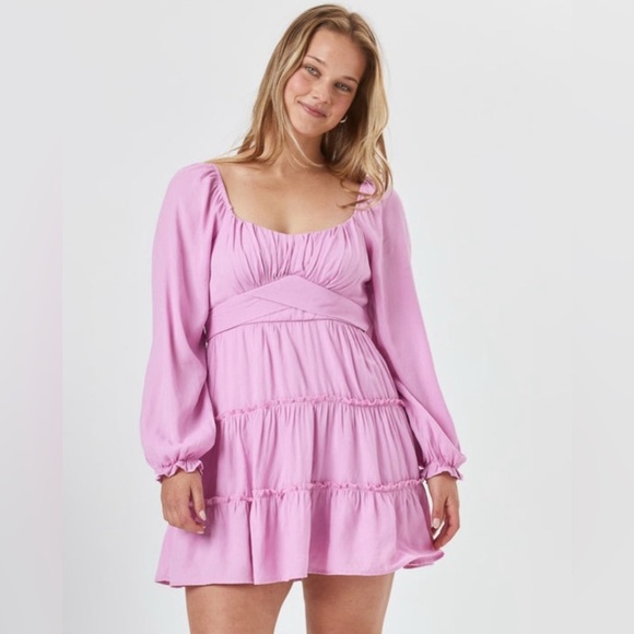 Dresses & Skirts - Altar’D State Elegant Pink Long-Sleeve Dress size Large